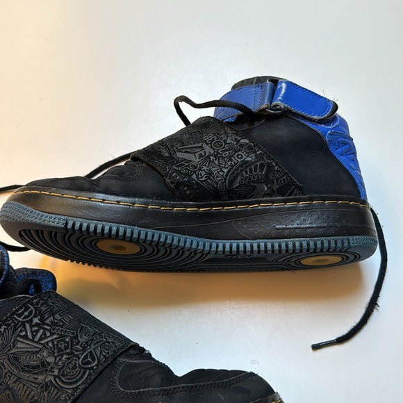 Air Jordan Fusion 20 black university blue retro 2008 size 9 - Picture 9 of 16